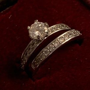 Wedding Ring .925 CZ set size 7
